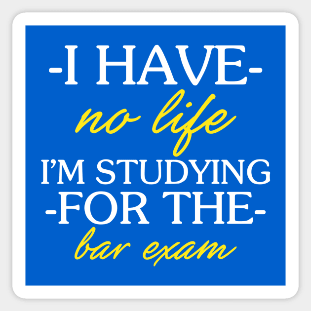 Bar Exam Shirt Funny Law School Graduation Gifts Sticker by fiar32